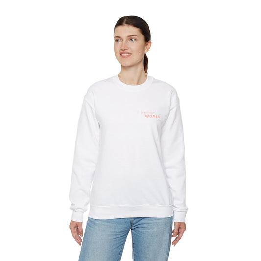 High Vibe Women Crewneck Sweatshirt - Pink Font