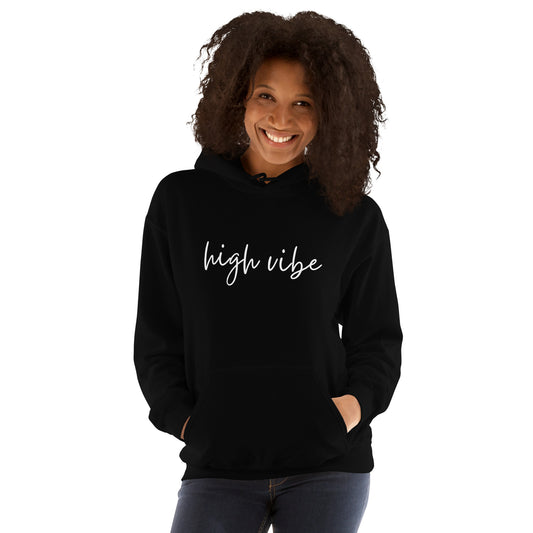 High Vibe Hoodie - White Font